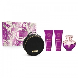 Versace Dylan Purple Pour Femme - Edp 100 Ml Vapo + Gel Doccia 100 Ml + Lozione Corpo 100 Ml + Beauty Case