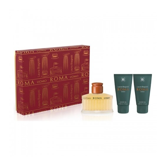 Biagiotti Roma Uomo - Eau De Toilette 75 Ml + 2 Shower Gel da 50 Ml