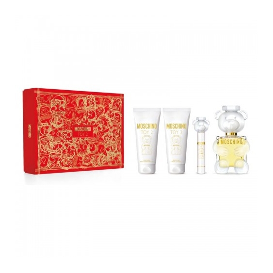 Moschino Toy 2 - Eau De Parfum Spray 100 Ml + Travel Spray 10 ML + Gel Bagno & Doccia 100 Ml + Lozione Corpo 100 Ml