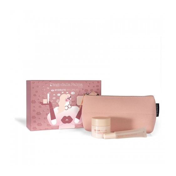 Diego Dalla Palma Hydrate My Lips Kit - Maschera Repair My Lips + Hydrate My Lips + Poquette