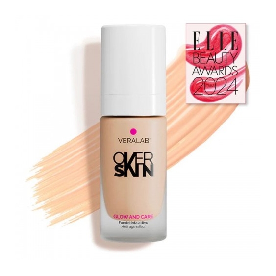 Veralab Overskin Glow And Care - Fondotinta Attivo N. 2.5 Desert