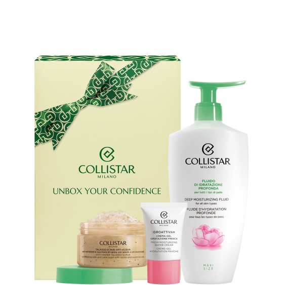 Collistar Unbox Your Confidance - Idratante 400 ml + Scrub 150 Gr + Crema-Gel Viso 15 ml