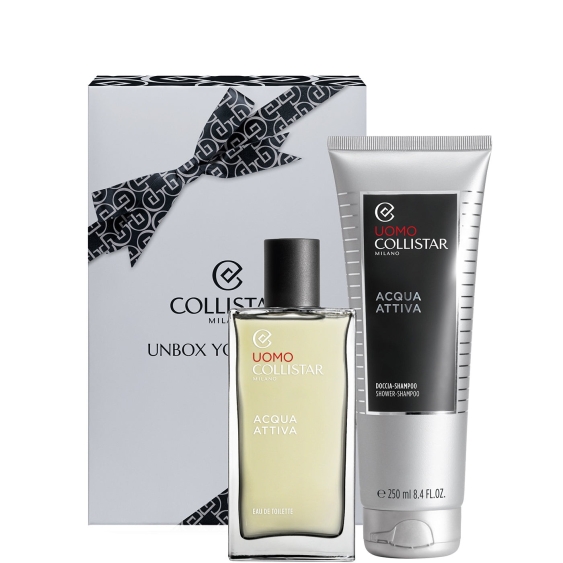 Collistar Acqua Attiva Uomo - Eau De Toilette 100 Ml + Doccia Shampoo 250 Ml