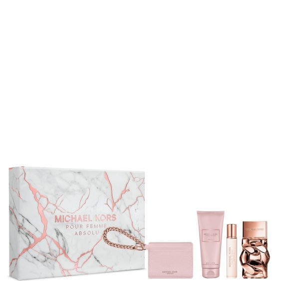 Michael Kors Pour Femme Absolu - Edp 100 Ml + Edp 10 Ml Travel Spray + Body Lotion 100 Ml + Porta Carte