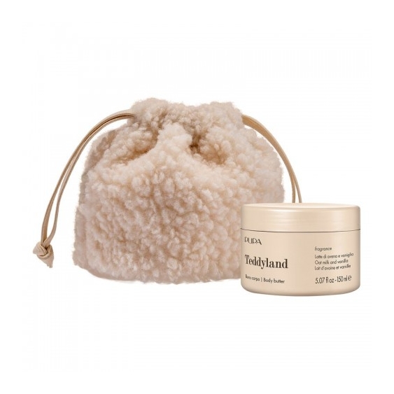 Pupa Teddyland Latte Di Avena E Vaniglia - Burro Corpo 150 Ml + Beauty Basket In Tessuto Teddy