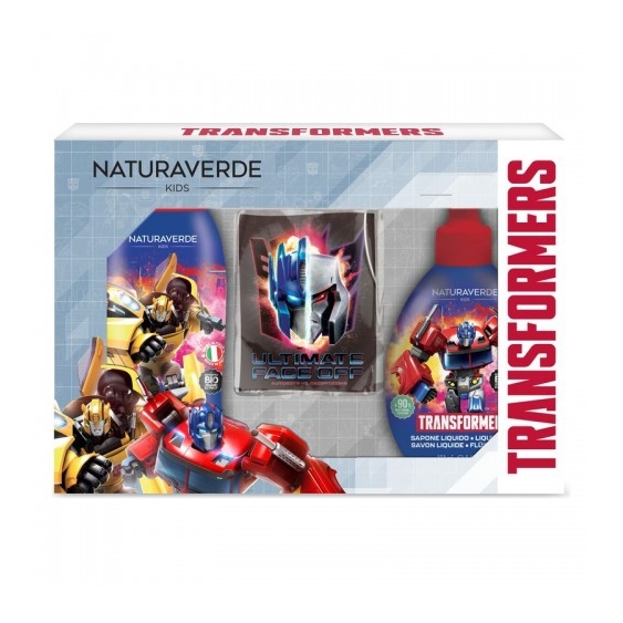 Naturaverde Transformers - Doccia Shampoo 250 Ml + Sapone Liquido 250 Ml + Sacca