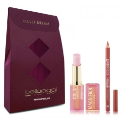 Bellaoggi Velvet Dream Magnifier Lips - Balsamo Labbra Color Magnifier N. 02 + Matita Labbra Lip Nude N. 052