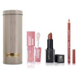 Bellaoggi Lips On Top - Olio Boost + Matita Labbra Lip Nude N. 052 + Rossetto Kiss Affair Creamy N. 01