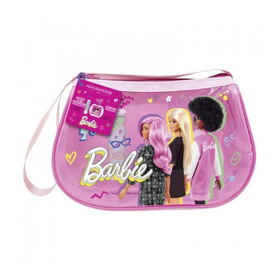 Naturaverde Barbie - Burrocacao Alla Fragola 5,7 Ml + Eau De Toilette 50 Ml + Borsetta