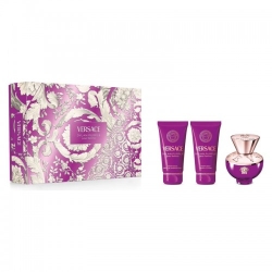 Versace Dylan Purple Pour Femme - Edp 50 Ml Spray + Gel Doccia 50 Ml + Latte Corpo 50 Ml