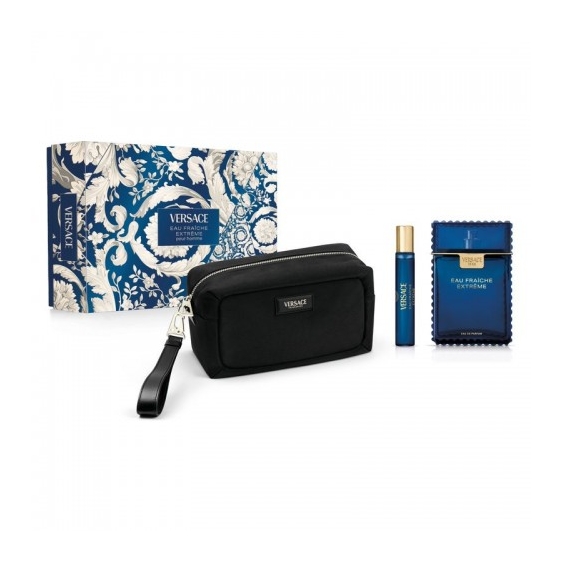 Versace Eau FraÃche Extreme Pour Homme - Edp 100 Ml + Edp Travel Spray 10 Ml + Trousse