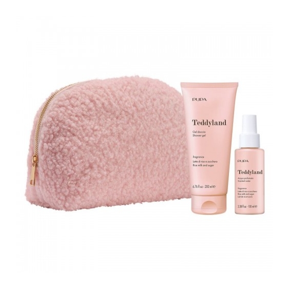Pupa Teddyland Lette Di Riso e Zucchero - Gel Doccia 200 Ml + Acqua Profumata 100 ML + Pochette