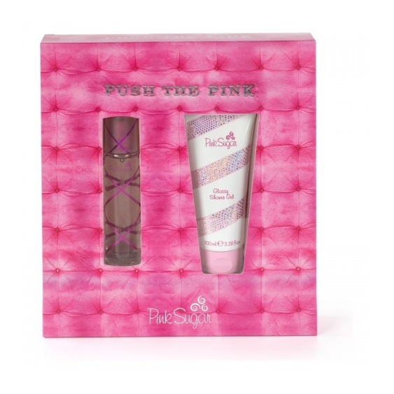 Aquolina Push The Pink - Pink Sugar Edt Donna 30 Ml Vapo + Glossy Shower Gel 100 Ml