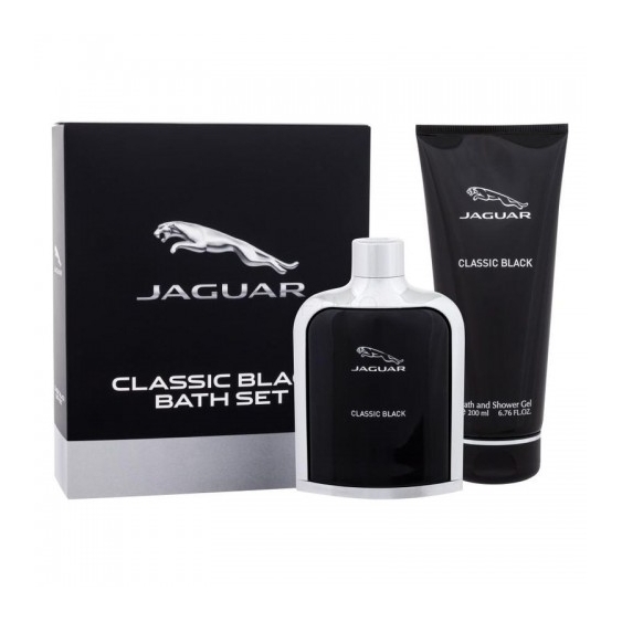 Jaguar Classic Black Bath Set - Eau De Toilette Uomo 100 Ml Vapo + Gel Doccia 200 Ml