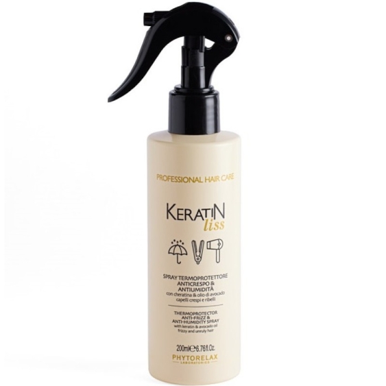 Phytorelax Keratin Liss - Spray Termoprotettore Anticrespo E AntiumiditÃ  200 Ml