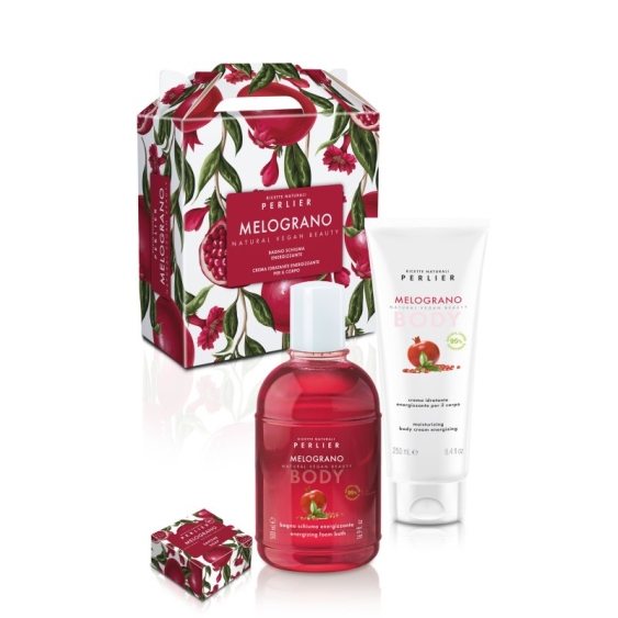 Perlier Melograno - Crema Corpo 250 Ml + Bagno Schiuma 500 Ml + Saponetta 50 G