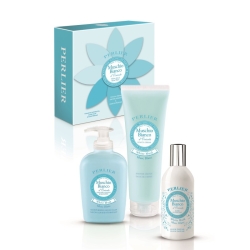 Perlier Muschio Bianco DOriente - Bagno Doccia 250 Ml + Elisir Di Profumo 100 Ml + Sapone Liquido 300 Ml
