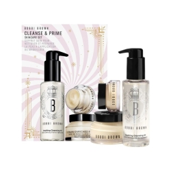 Bobbi Brown Cleanse & Prime - Soothing Cleansing Oil + Vitamin Enriched Face Base + Vitamin Enriched Eyes Base