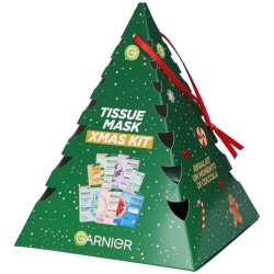 Garnier Tissue Mak Xmas Kit - 5 Maschere Viso E 2 Maschere Occhi