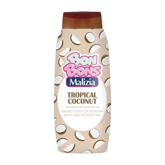 Malizia Bon Bons Tropical Coconut - Bagno E Doccia Schiuma 500 Ml