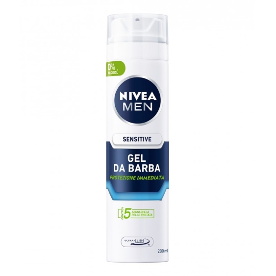 Nivea Men Sensitive - Gel Da Barba Senza Alcool 200 Ml