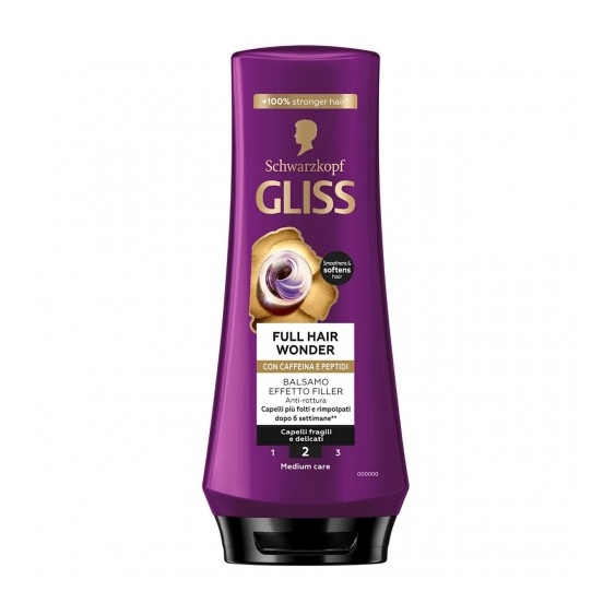 Schwarzkopf Gliss Full Hair Wonder - Balsamo Effetto Filler 200 ml