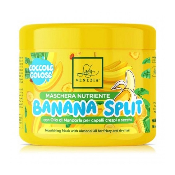 Lady Venezia Banana Split - Maschera nutriente per capelli crespi e secchi 500 ml