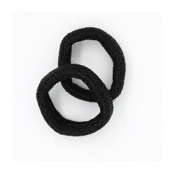 Ib Fashion Hair 830 Nero Lucio - 2 Elastici per Capelli 