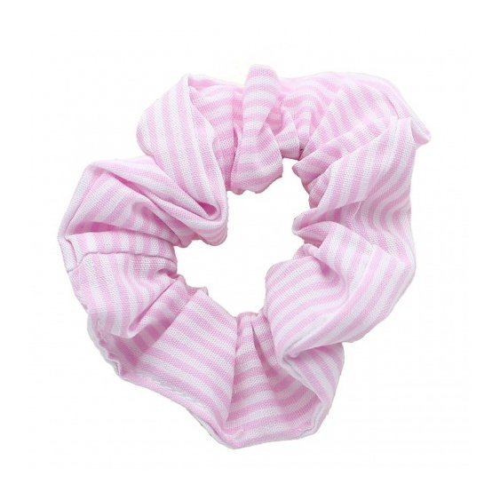 Ib Fashion Hair Fermacoda A Righe Bianche e Rosa
