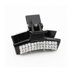 Ib Fashion Hair 234N - Pinza A Tartaruga Nera Con Strass
