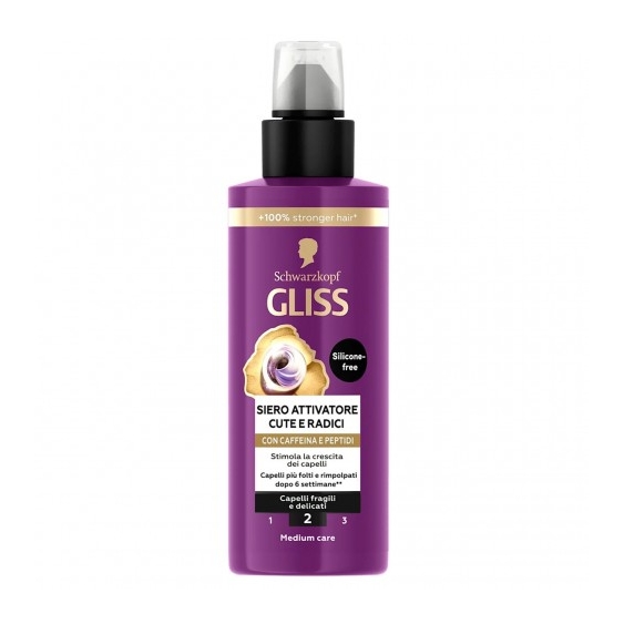 Schwarzkopf Gliss Siero Attivatore Cute E Radici 100 ml