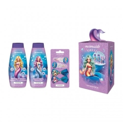 Naturaverde Sirene Mermaids - Bagnoschiuma 300 Ml + Shampoo & Balsamo 300 Ml + Set Mollettine Capelli 