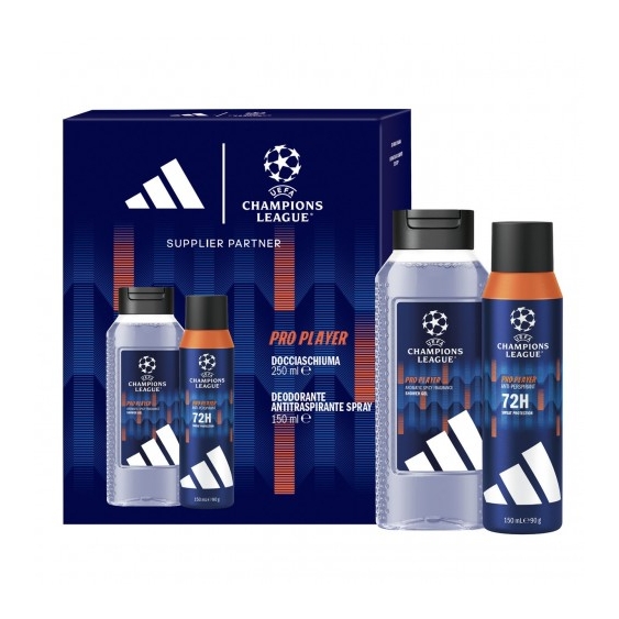 Adidas Uefa 12 Pro Player - Deodorante Spray 150 ml + Shower Gel 250 ml