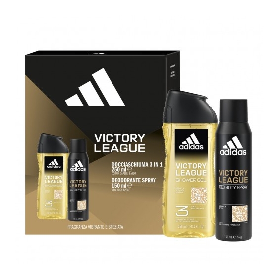 Adidas Victory League - Docciashiuma 250 Ml + Deodorante Spray 150 ml