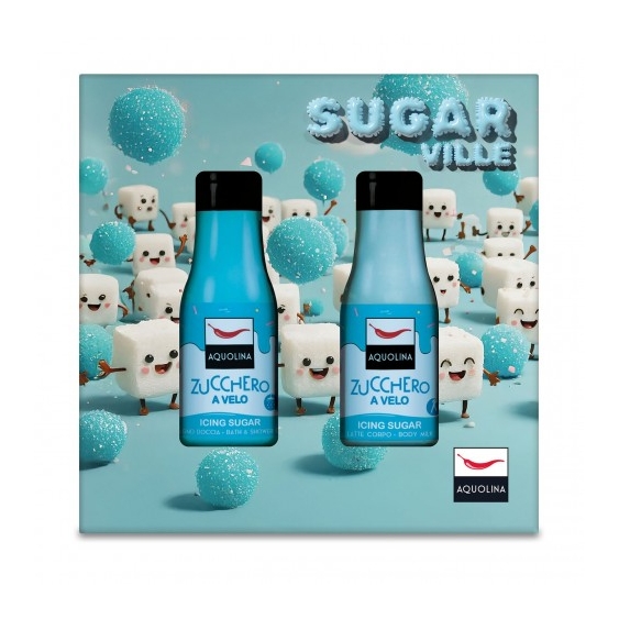 Aquolina Sugar Ville Zucchero A Velo - Bagnodoccia 125 ml + Latte Corpo 125 ml