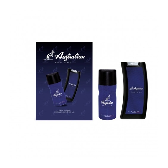 Australian For Man Blu - Deodorante Spray 150 ml + Shower Gel 250 ml