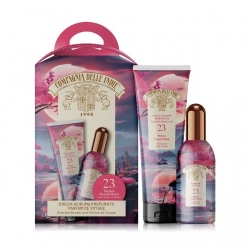 Compagnia Delle Indie 23 Rosa E Muschi Rosa - Doccia Schiuma 250 Ml + Parfum De Viyage 100 Ml