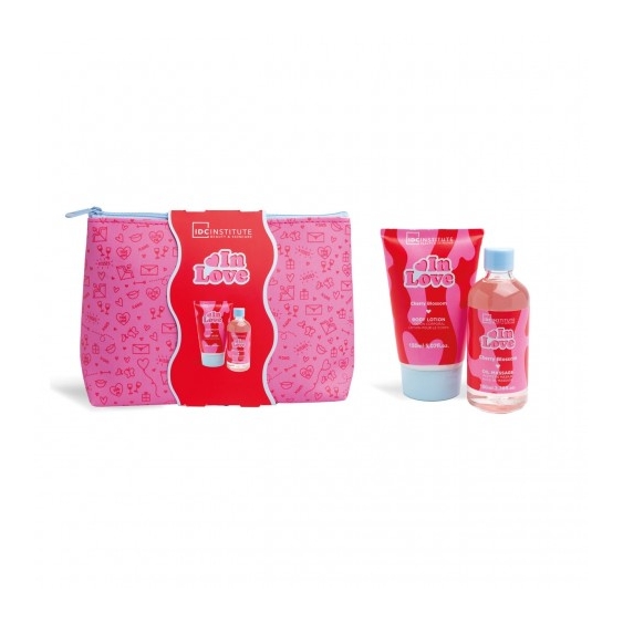 Idc Institute In Love Cherry Blossom - Lozione Corpo 150 Ml + Olio Massaggio 100 Ml + Borsetta