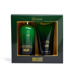 Idc Institute Men's Luxe Essentials - Shampoo e Gel Doccia 300 Ml + Lozione Corpo 200 Ml