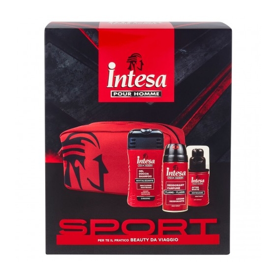 Intesa Pour Homme Sport - Gel doccia 250 Ml - Deodorante 150 Ml - After Shave 100 Ml