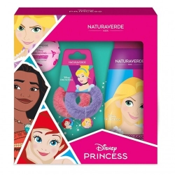Naturaverde Disney Princess - Shampoo 300 ml + Bath Bomb 100 g + 2 Elastici per Capelli