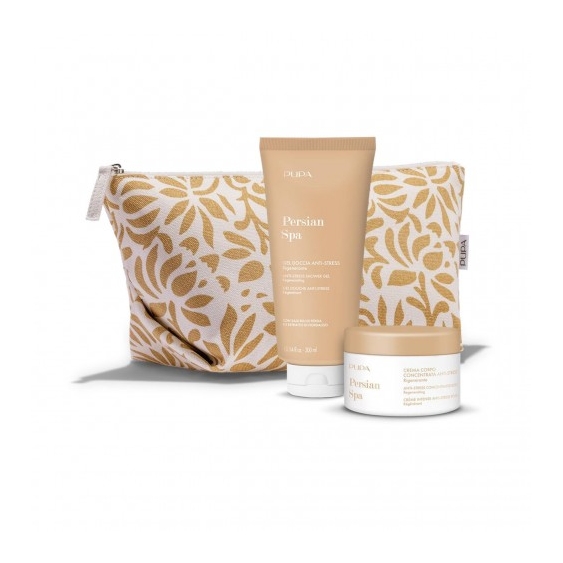 Pupa Persian Spa - Gel Doccia 300ml + Crema Corpo 150 Ml + Pochette