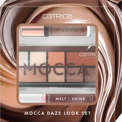 Catrice Mocca Daze Look Set - Palette Ombretti + Balsamo Labbra N. 100 + Booster Labbra N. 100