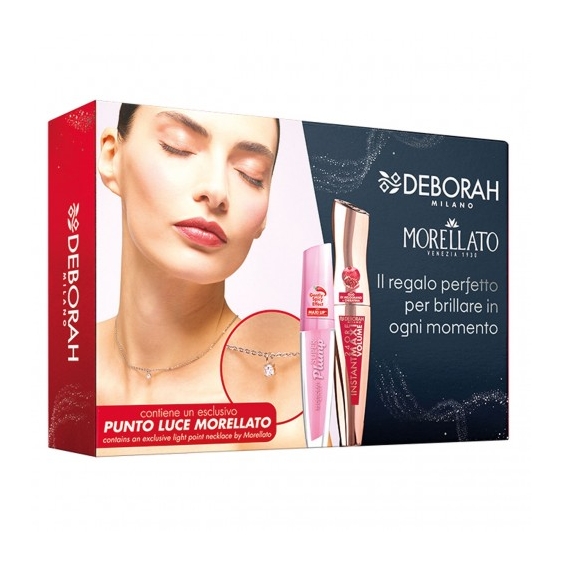 Deborah Mascara Instant Maxi Volume + Volumizzante Labbra Super Plump + Punto Luce Morellato