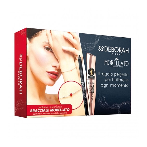 Deborah Mascara Instant Maxi Volume + Matita Occhi 2in1 Gel Eyeliner E Kajal + Bracciale Morellato