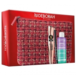 Deborah Mascara 24ore Instant Max Volume + Struccante Bifasico + Matita occhi 24ore + Pochette 
