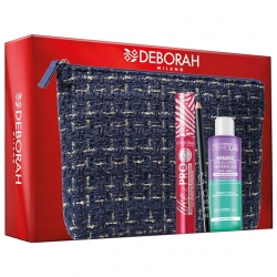 Deborah Mascara Like a Pro + Matita occhi 24ore + struccante bifasico + Pochette