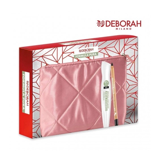 Deborah Formula Pura - Mascara + Matita Occhi + Pochette Rosa