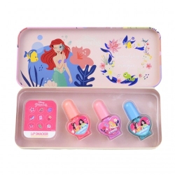 Lip Smacker Disney Princess - Custodia in Latta + 3 Smalti per Unghie