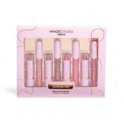 Magic Studio Cofanetto Labbra - 4 rossetti + 4 lip Gloss